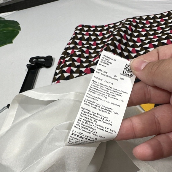 NEW HUGO BOSS [ 12 US ] Vareika‎ Anthracite Mélange Pencil Skirt - Picture 9 of 16